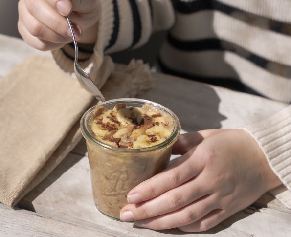 Bananenbrot-Porridge