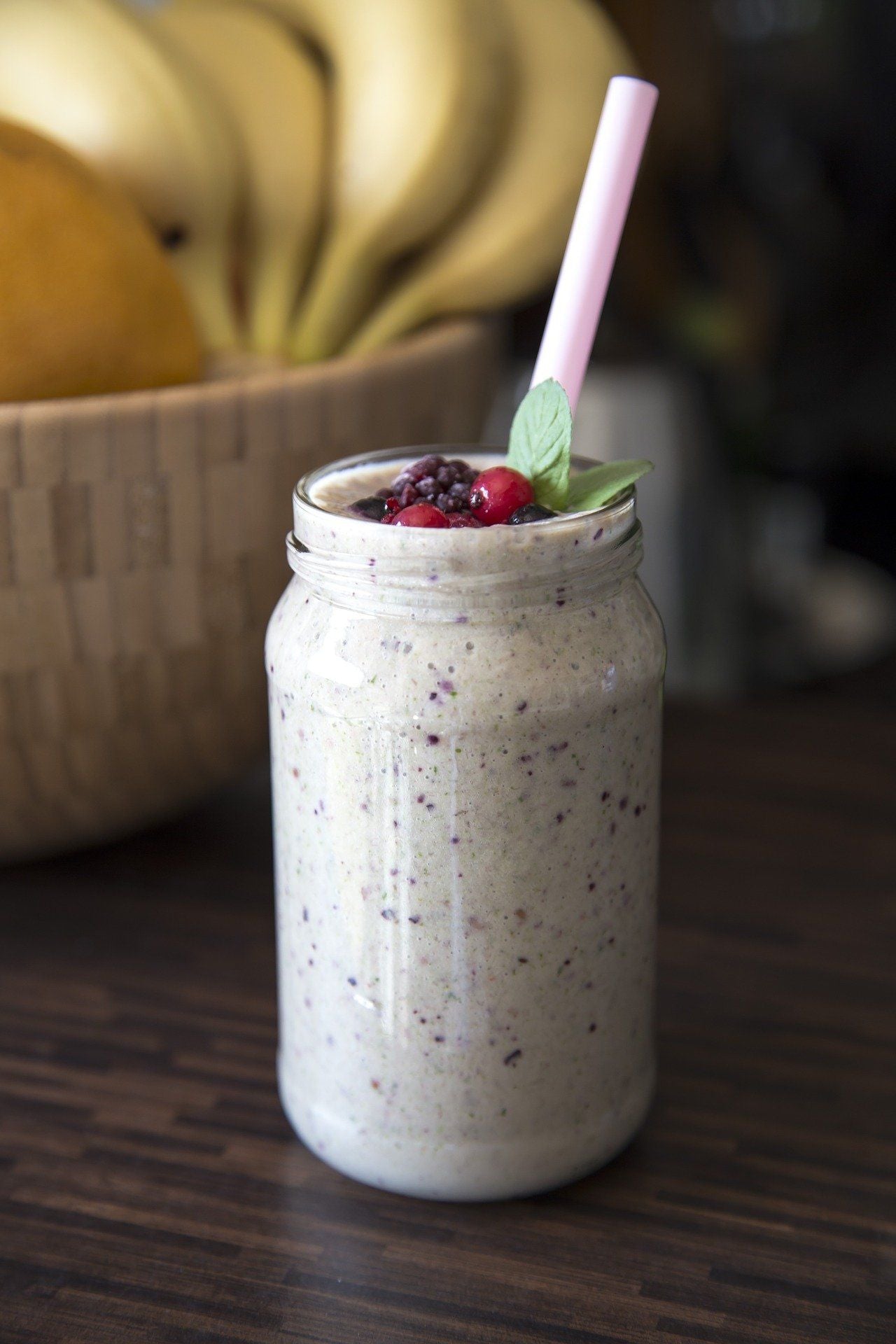Bananen-Ribisel-Smoothie