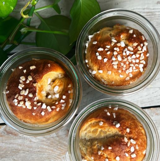 Brioche im Glas