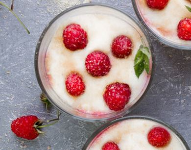 Himbeer-Cheesecake im Glas