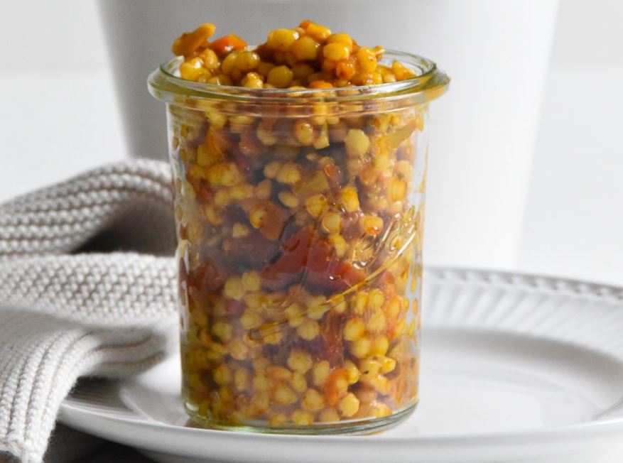 Roter Linsensalat