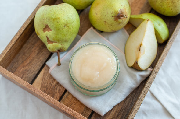 Birnenmarmelade mit Marzipan und Zimt
