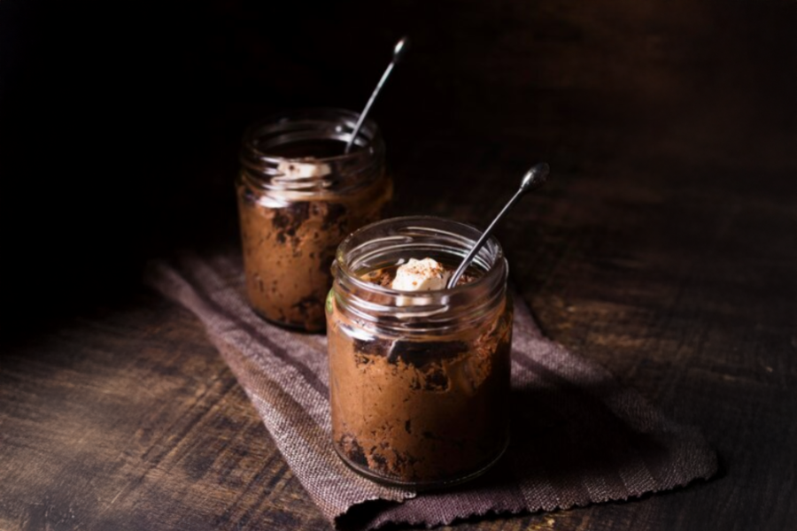 Schoko-Mousse im Glas