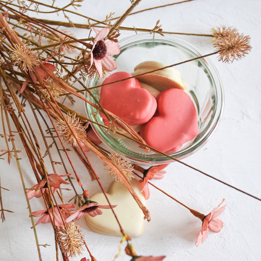 Petit Fours in Herzform
