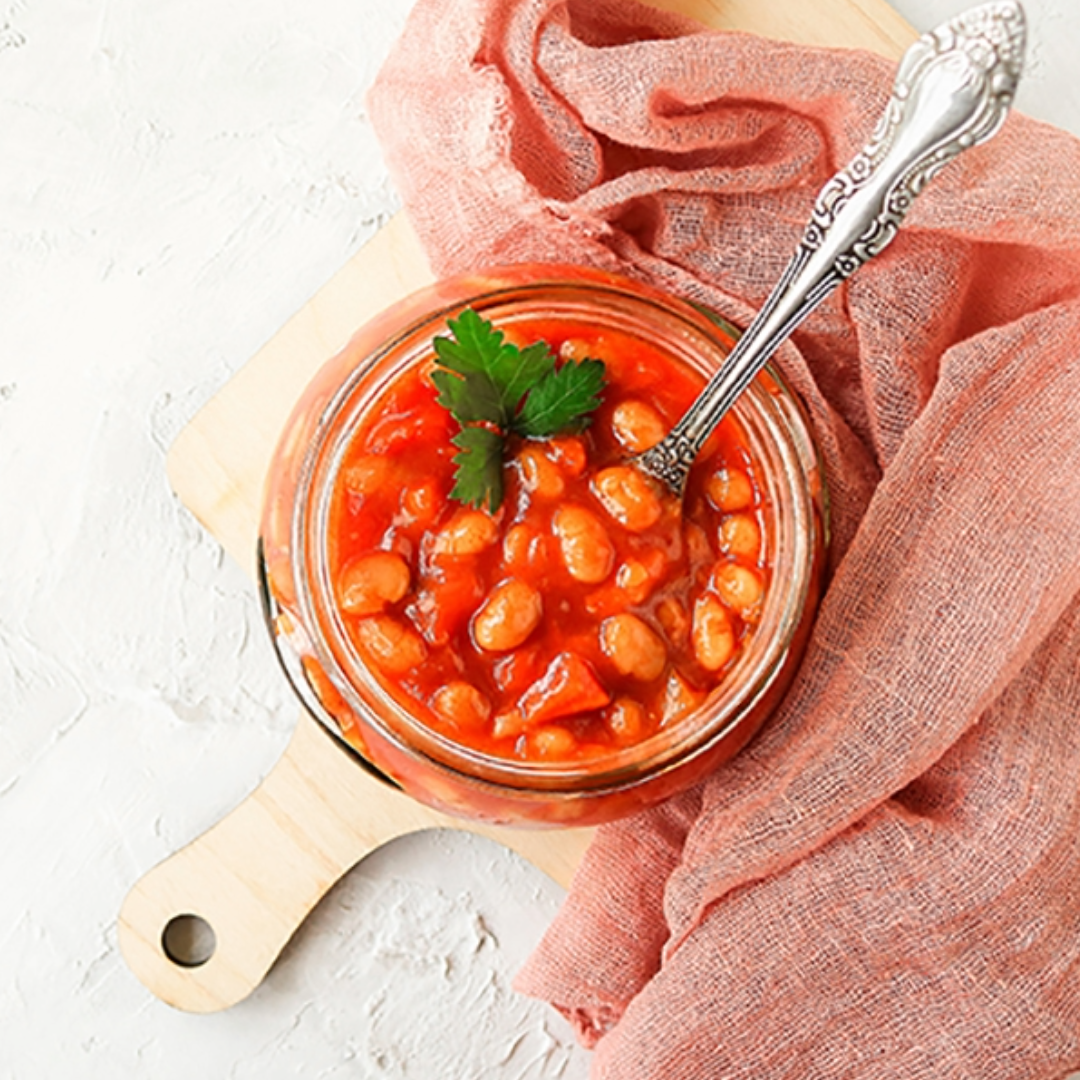 Weiße Bohnen in Tomatensauce