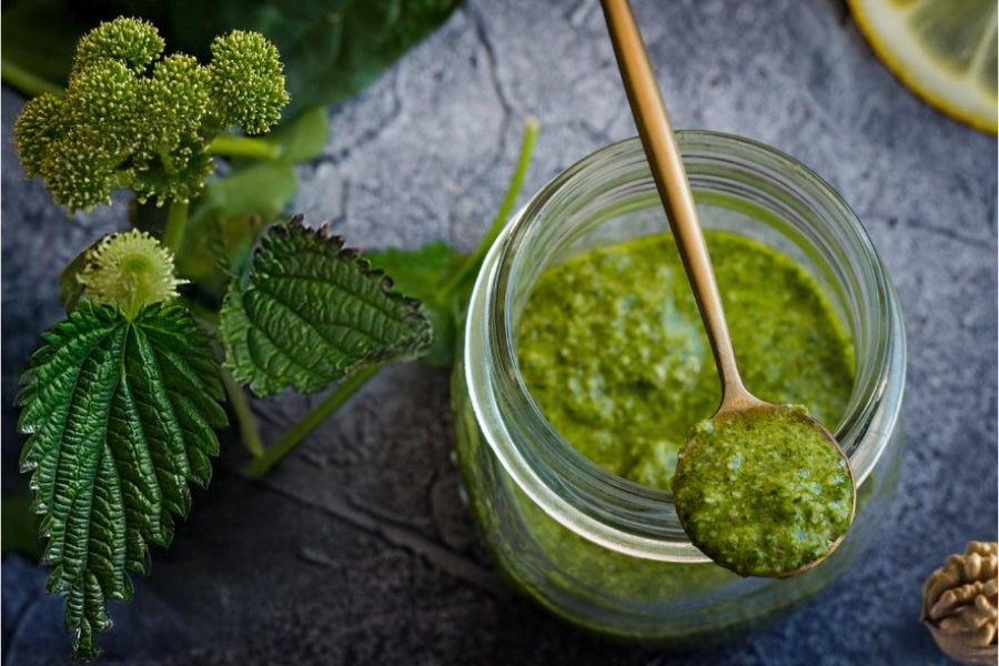 Einkochen von ölhaltigen Produkten wie Pesto