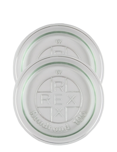 2 x Rex-Glasdeckel RR100