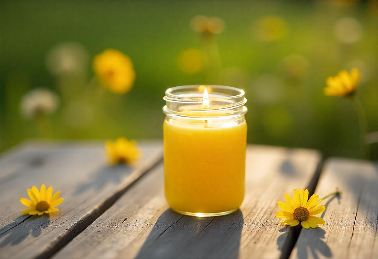 Bye-bye Mücken: Citronella-Kerzen im Glas selbst gemacht