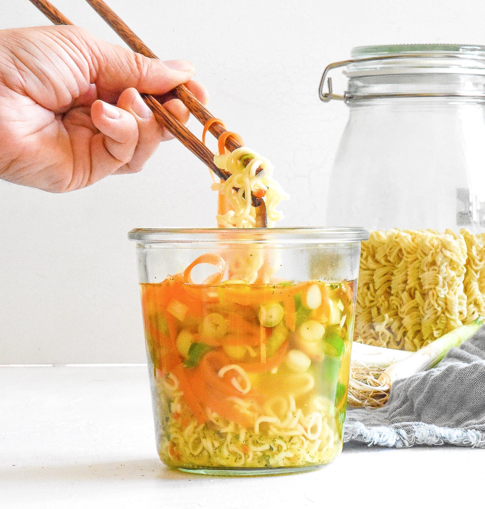 Ramen im Glas
