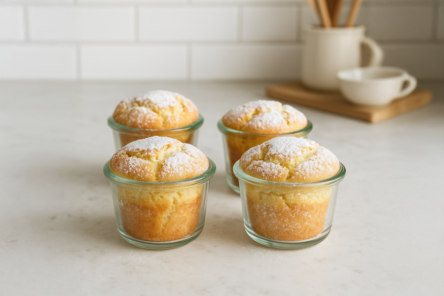 Saftiger Topfenkuchen im Glas -
