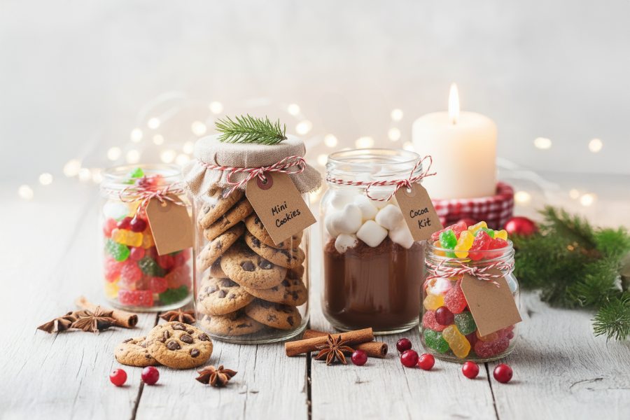 Wichtelgeschenke im Glas: