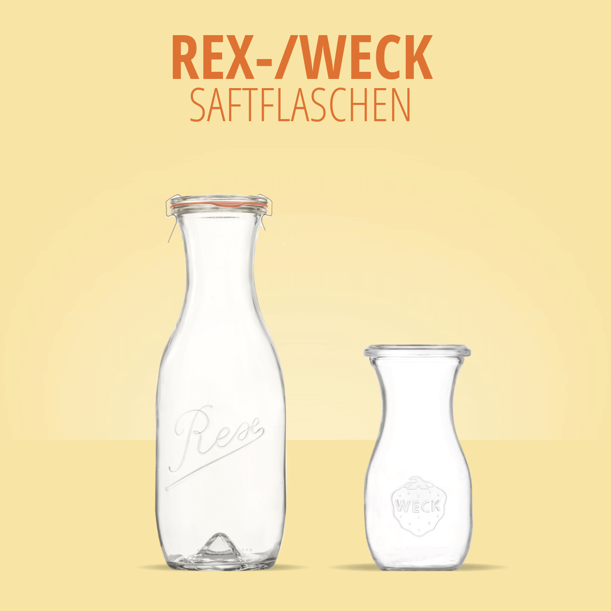 Rex-/Weck Saftflaschen