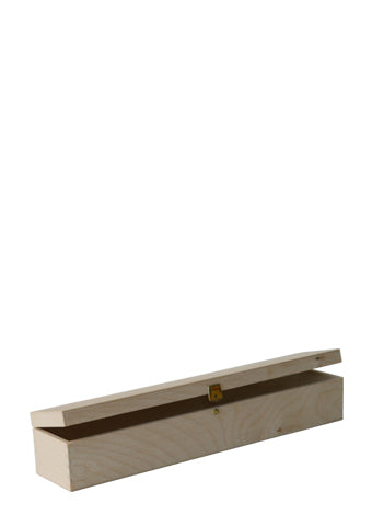 Holzkassette mit Klappdeckel